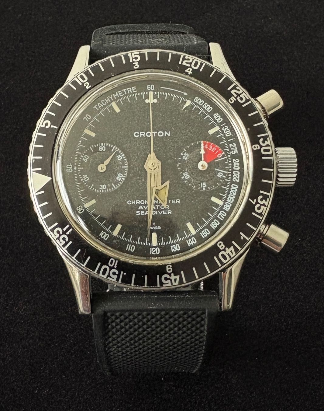 Orologi: Croton Chronomaster Aviator Sea Diver – Usato da Basel venduto da mandalay71