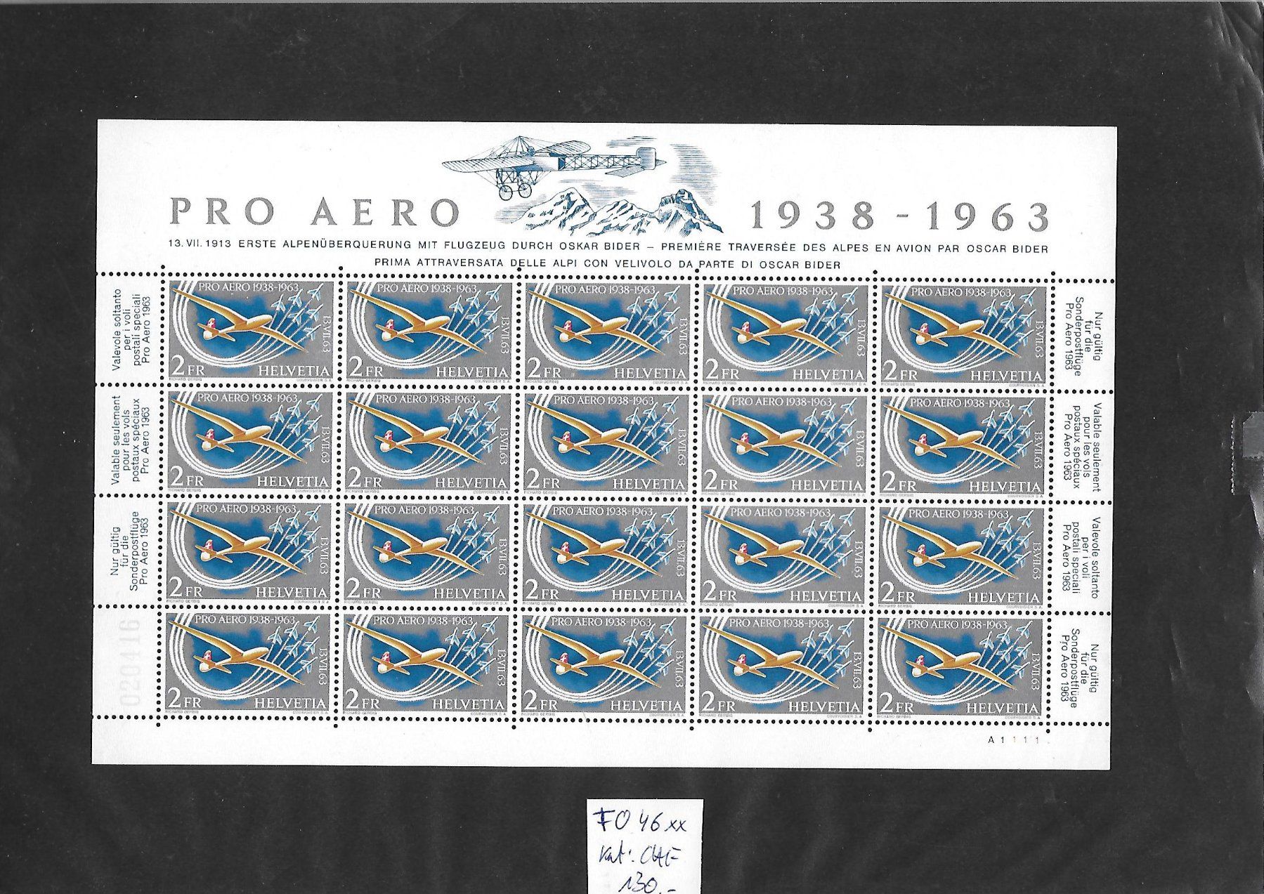 Alle Briefmarken: FO46 1963 ** Kat: CHF 130.- – Neu (gemäss Beschreibung) aus Basel von Ilp