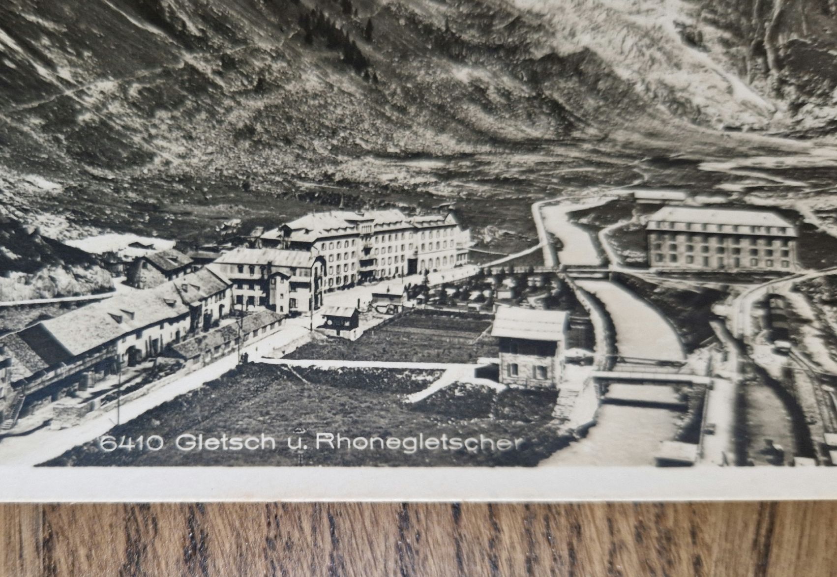 Cartoline postali: Gletsch u. Rhonegletscher, interessanter Stempel 1936 – Usato da Ebikon venduto da Donar50 1