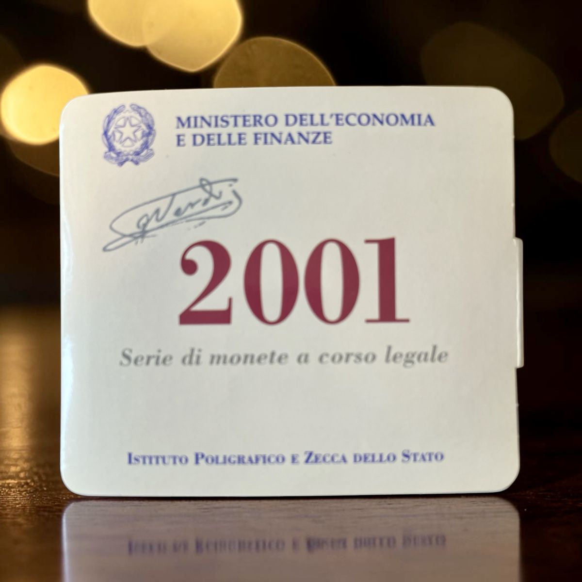 Tutti le monete: Italien Münzsatz 2001 – Nuovo e nell'imballaggio originale da Winterthur venduto da Numismatica-Vitu