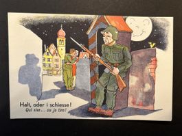 Militär Feldpostkarte Kaserne Liestal