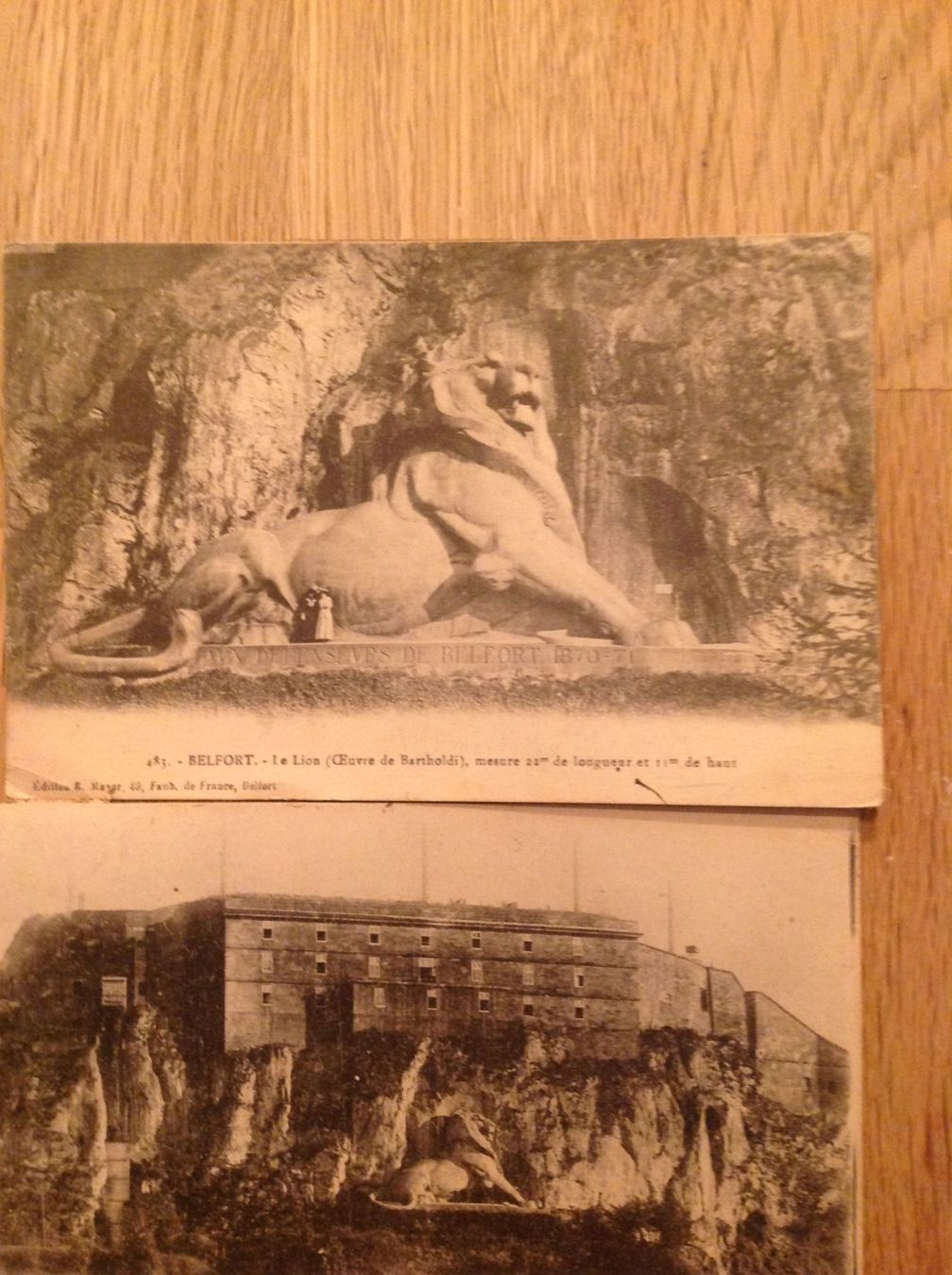 Cartoline postali: Deux carte postale de Belfort 1920 – Usato da Villars-sur-Glâne venduto da Graca03 1
