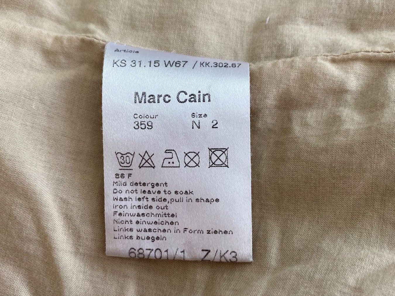 Marc Cain Jacken: Jacke Marc Cain, blau – Gebraucht aus Sulzbach von mar_27 8