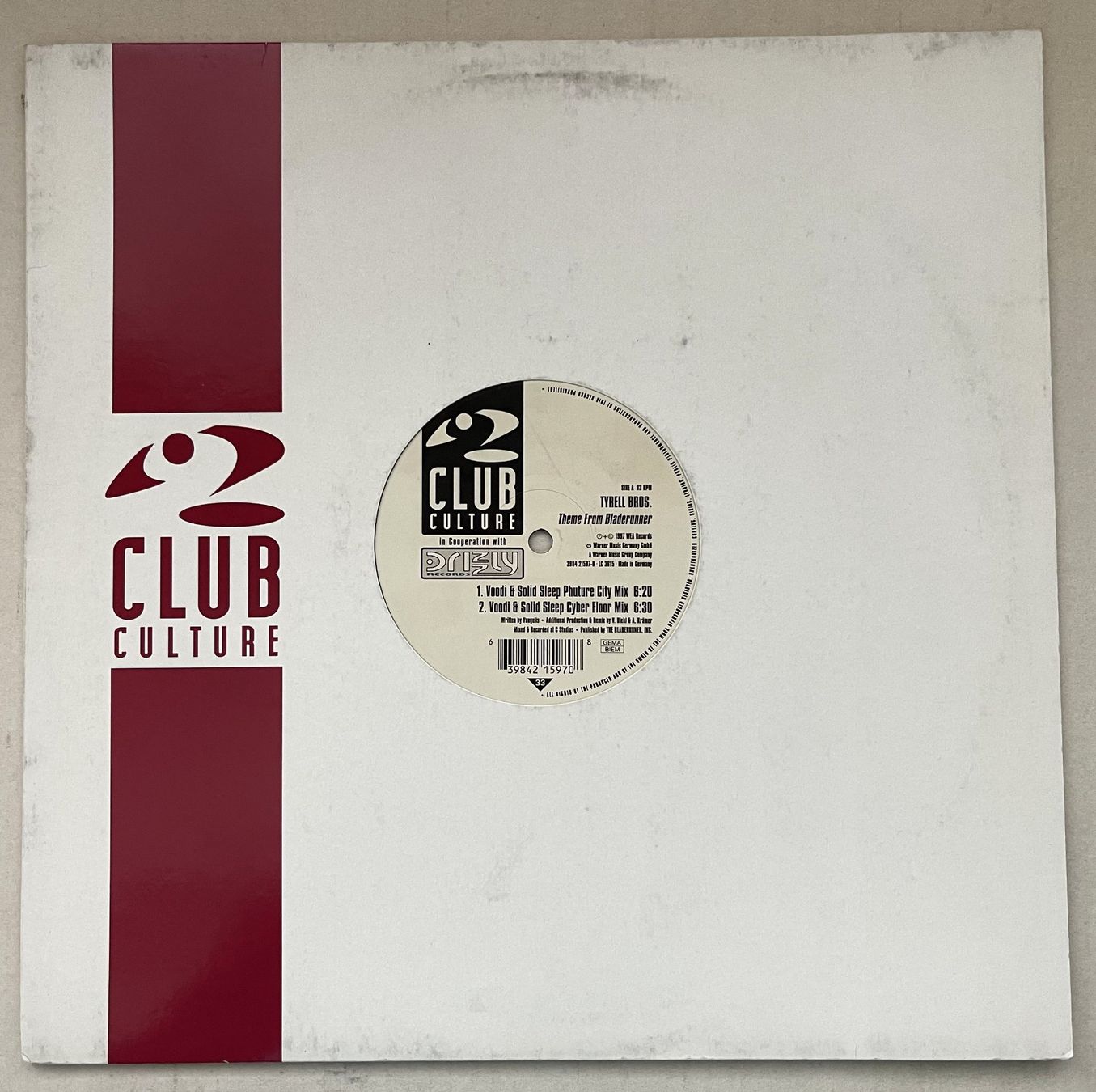 Schallplatten: Tyrell Bros. – Theme From Bladerunner (1997, Vinyl) – Gebraucht aus Oftringen von Vucki