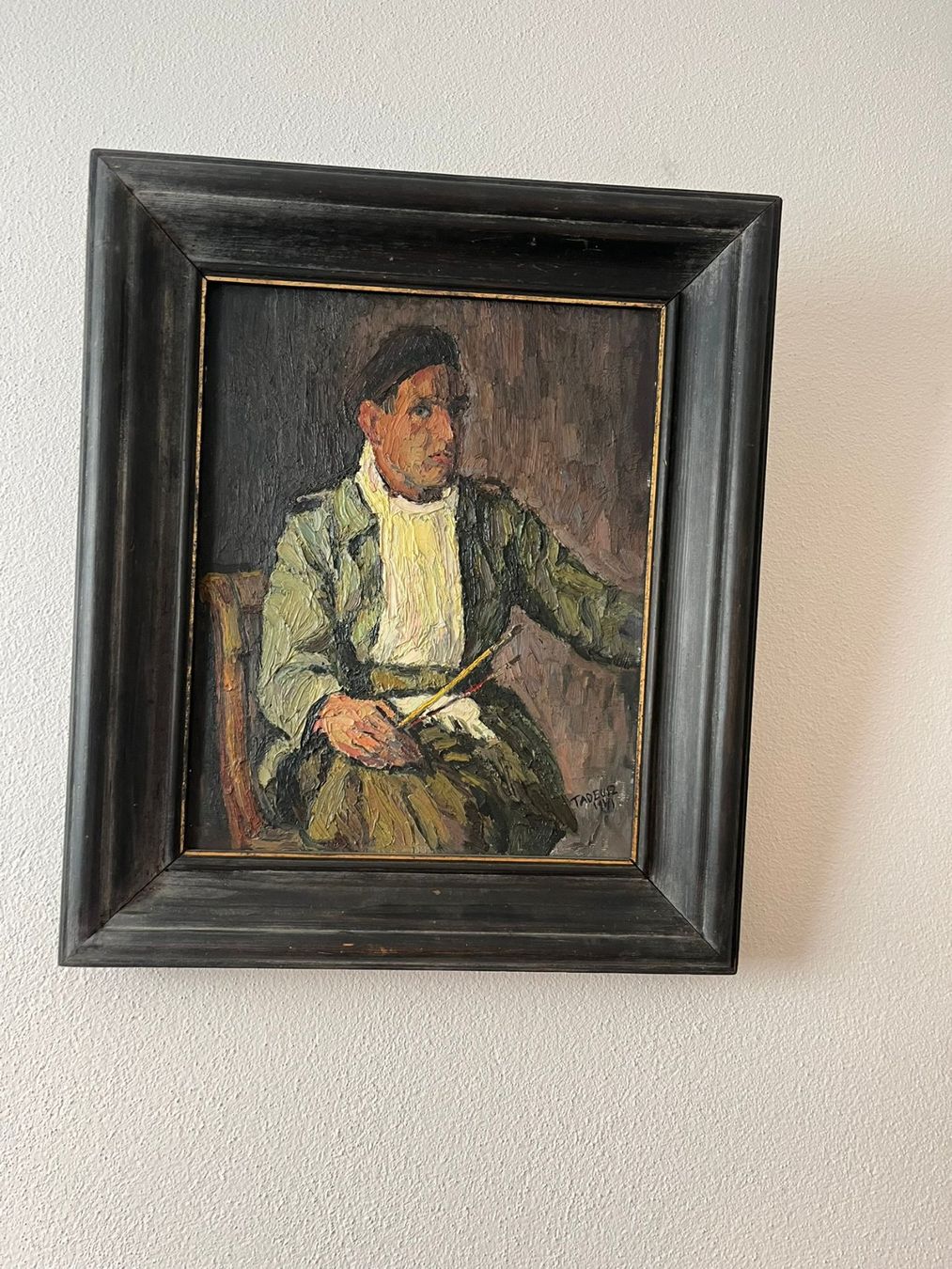 Dipinti: Gemälde Portrait Künstler – Usato da Balzers venduto da gifom