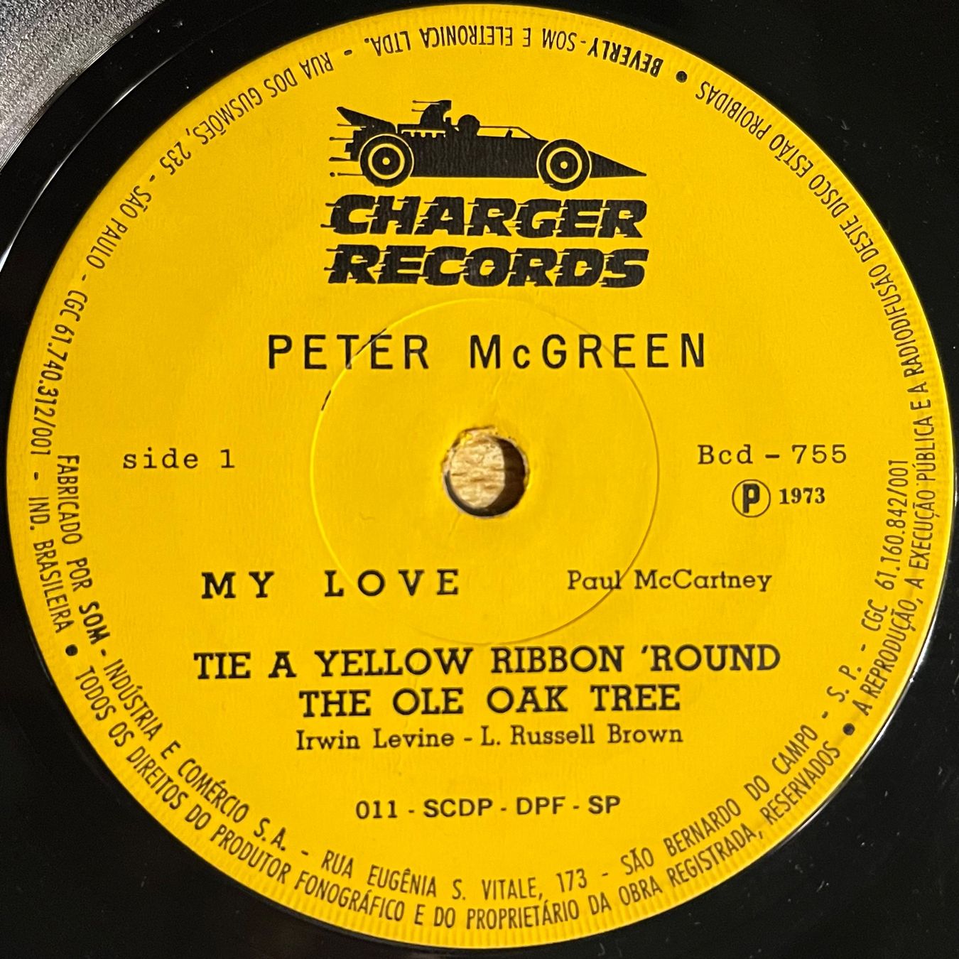 Dischi in vinile: PETER McGREEN - MY LOVE / SKYLINE PIGEON – Usato da Bussigny venduto da vinyl-pas-cher 2