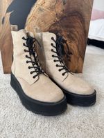 Neue Plateaustiefeletten Sandfarben Grösse 42 Damen