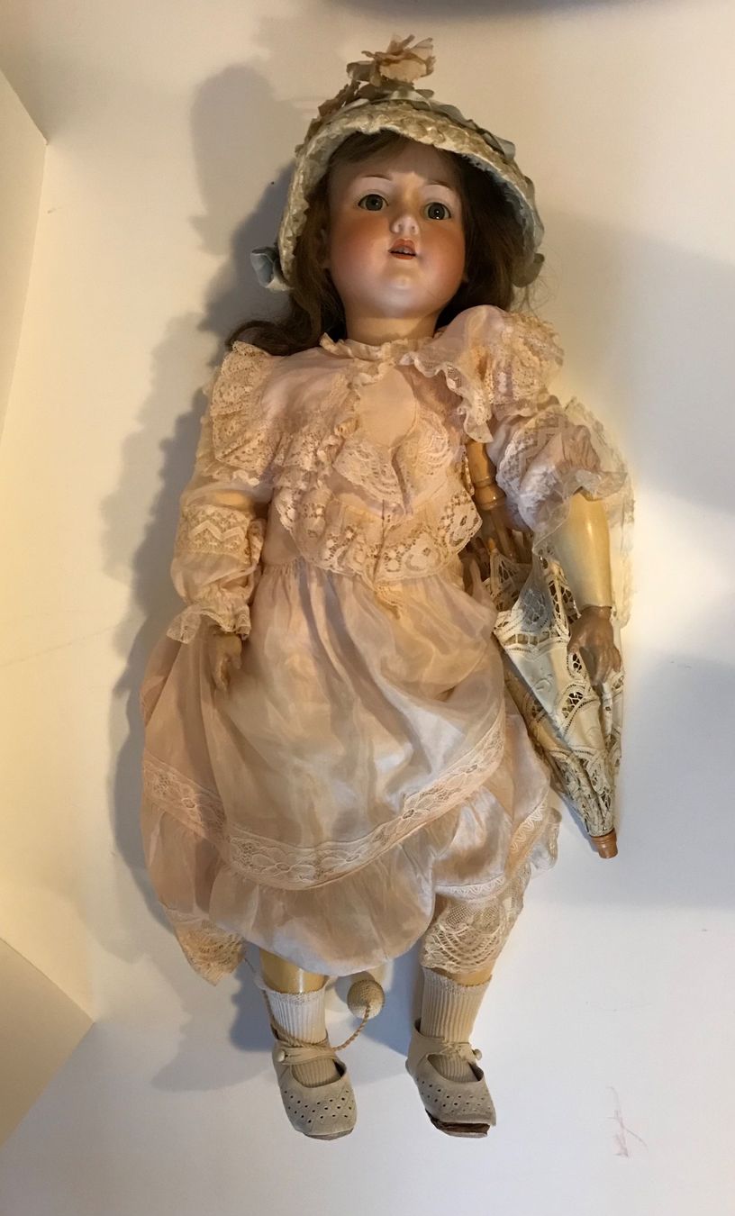 Poupée Porcelaine Ancienne Armand Marseille 390 - 36 Cm - Fille - élastiques à Revoir
