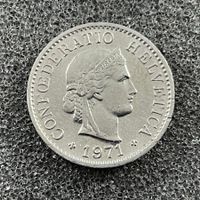 Abart 5 Rappen 1971 Warze über Auge