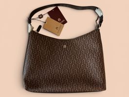 Aigner Handtasche braun monogramm neu mit Etikett