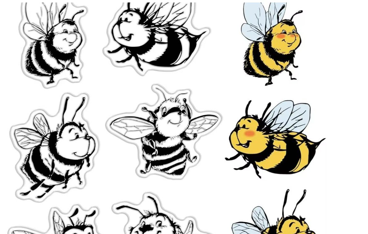 Timbri: Neues Set  Motivstempel Bienen – Nuovo e nell'imballaggio originale da Effretikon venduto da wenuss