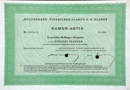 "Holderbank" Financière Glarus AG, Glarus - 1970