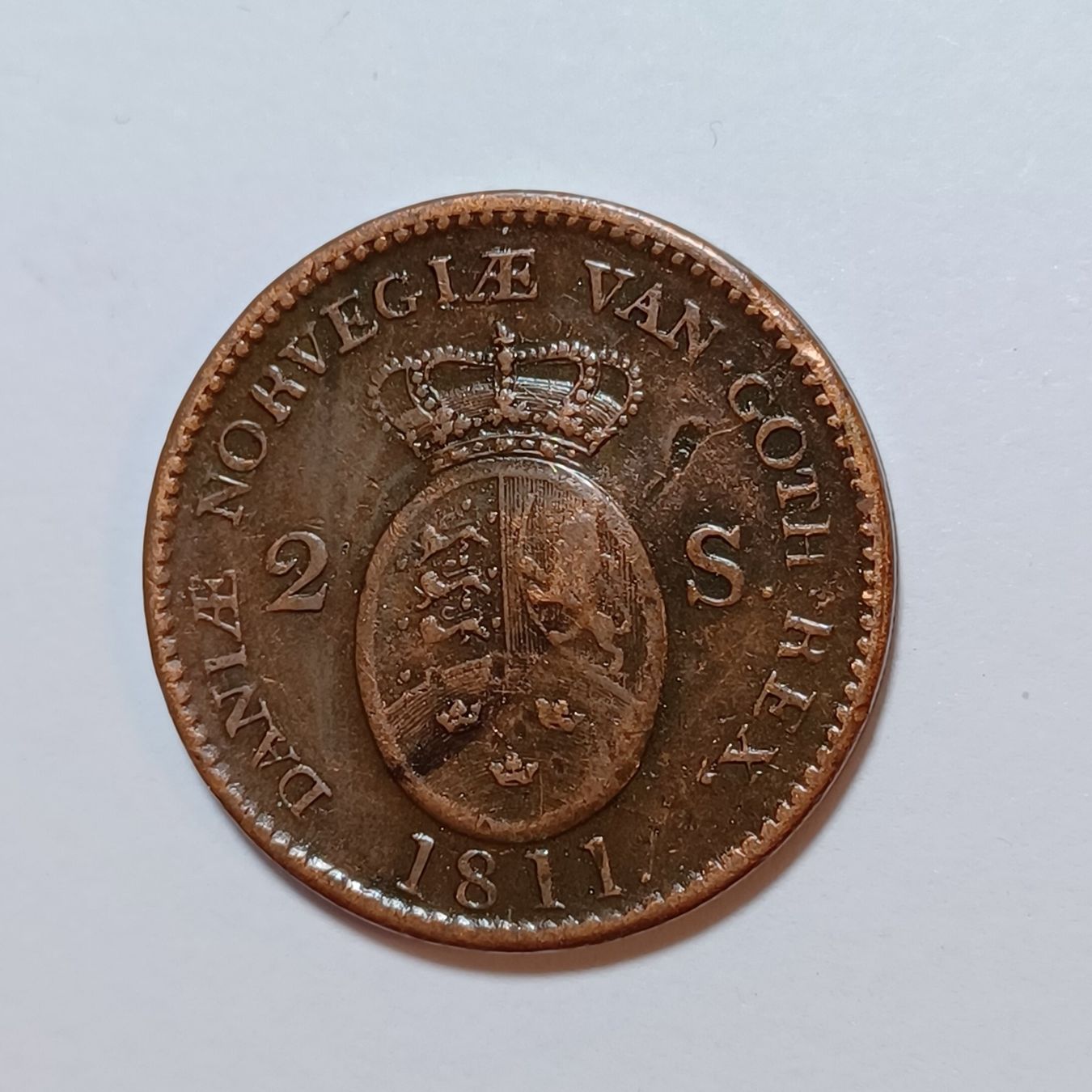 Tutti le monete: 2 Skilling 1811 Dänemark – Usato da Pfäffikon ZH venduto da Welt_Muenzen 1