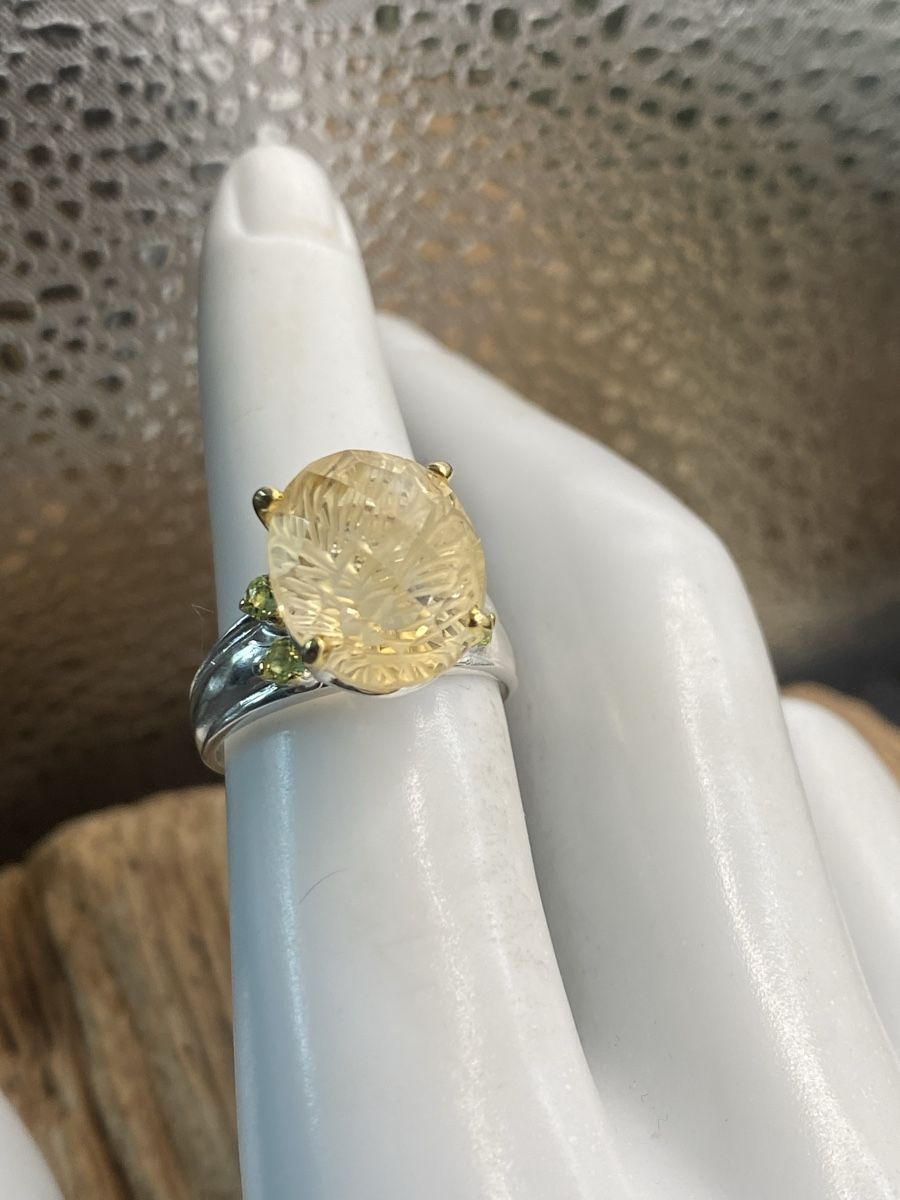 Anelli: Silber Ring mit schönem Citrin, Gr.54.5 – Nuovo (secondo la descrizione) da Luzern venduto da S.Kern01 5