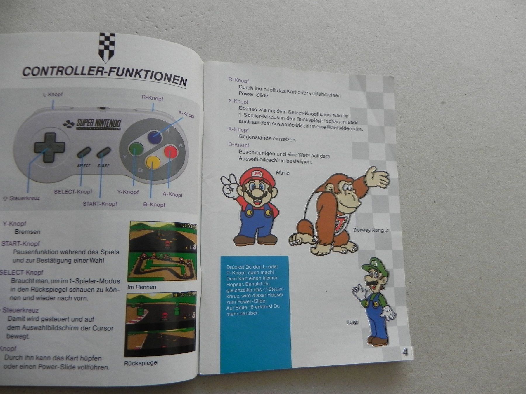 Giochi: Anleitung SNES Nintendo Super Mario Kart – Usato da Siebnen venduto da krimsie 2