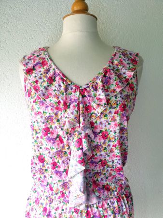 HALLHUBER TUNIKA LONGSHIRT L FLORAL  KLEID,  TOLL ZU JACKE