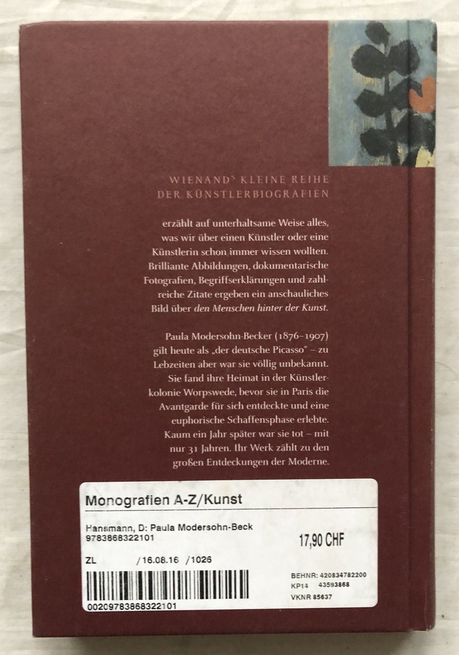 Libri: Paula Modersohn-Becker - Künstlermonografie – Usato da Schaffhausen venduto da durruti 5