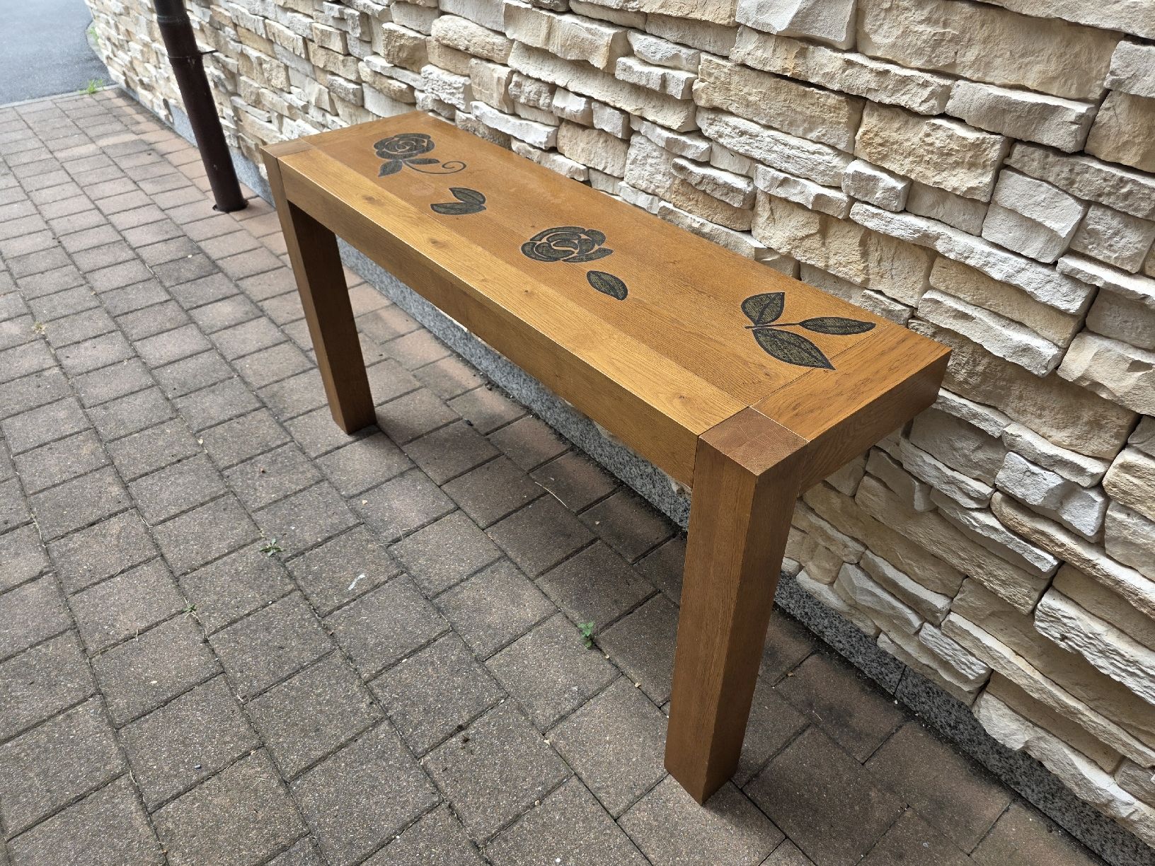 Tables: 2x Eichen Wandkonsole / Konsolentisch – D'occasion à Unterterzen par Jerommeke 2