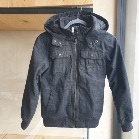 🐸 FEIN KARIERTE WINTERJACKE 152 / ÜBERGANGSJACKE / JACKE
