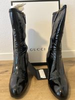 Beautiful Authentic Sexy Gucci Black Patent Leather Boots