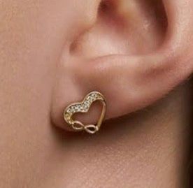 Orecchini pendenti & Orecchini a lobo: Herz-Ohrstecker Aus 333k – Nuovo e nell'imballaggio originale da Hemmental venduto da BlingBling1 2