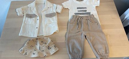 Süsses Baby Outfit Set 4-teilig (Gr. 6-9 M)  Neu!