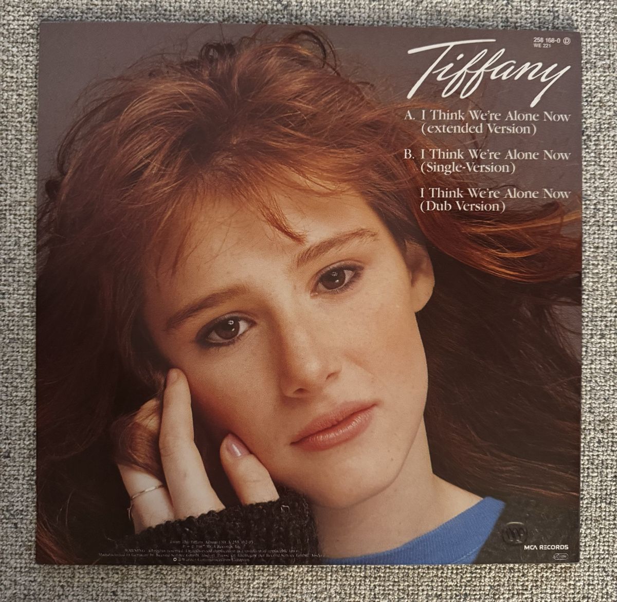 Dischi in vinile: Tiffany - I Think We're Alone Now - 12" Maxi - 80s – Usato da Rorbas venduto da BlackstarRecords 1