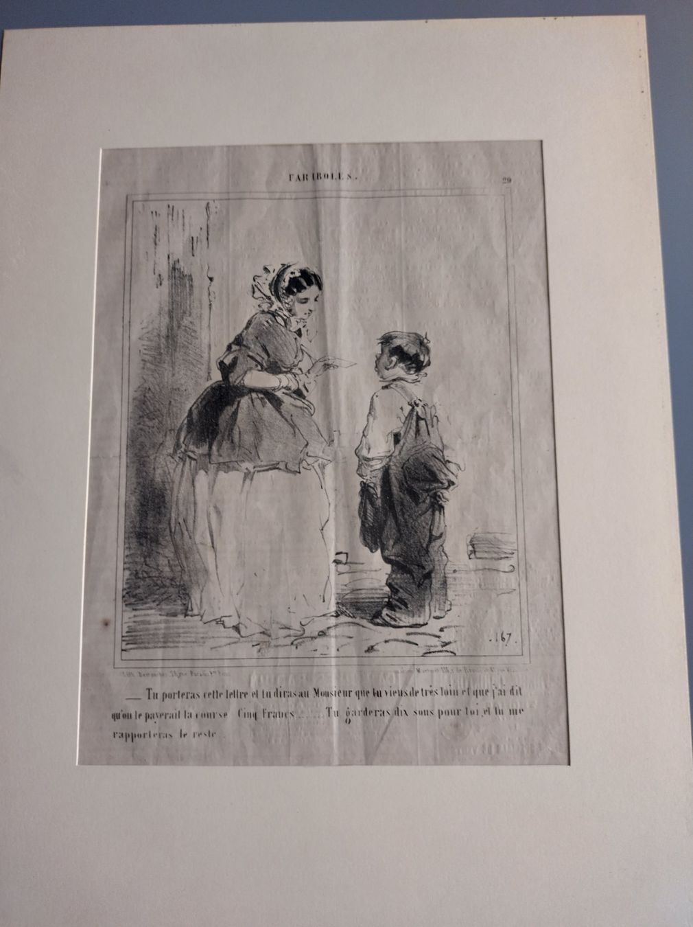 Grafica & Litografie: DRUCKGRAFIK LE CHARIVARI 1854 – Usato da Oberwil BL venduto da Fgquerschleeger