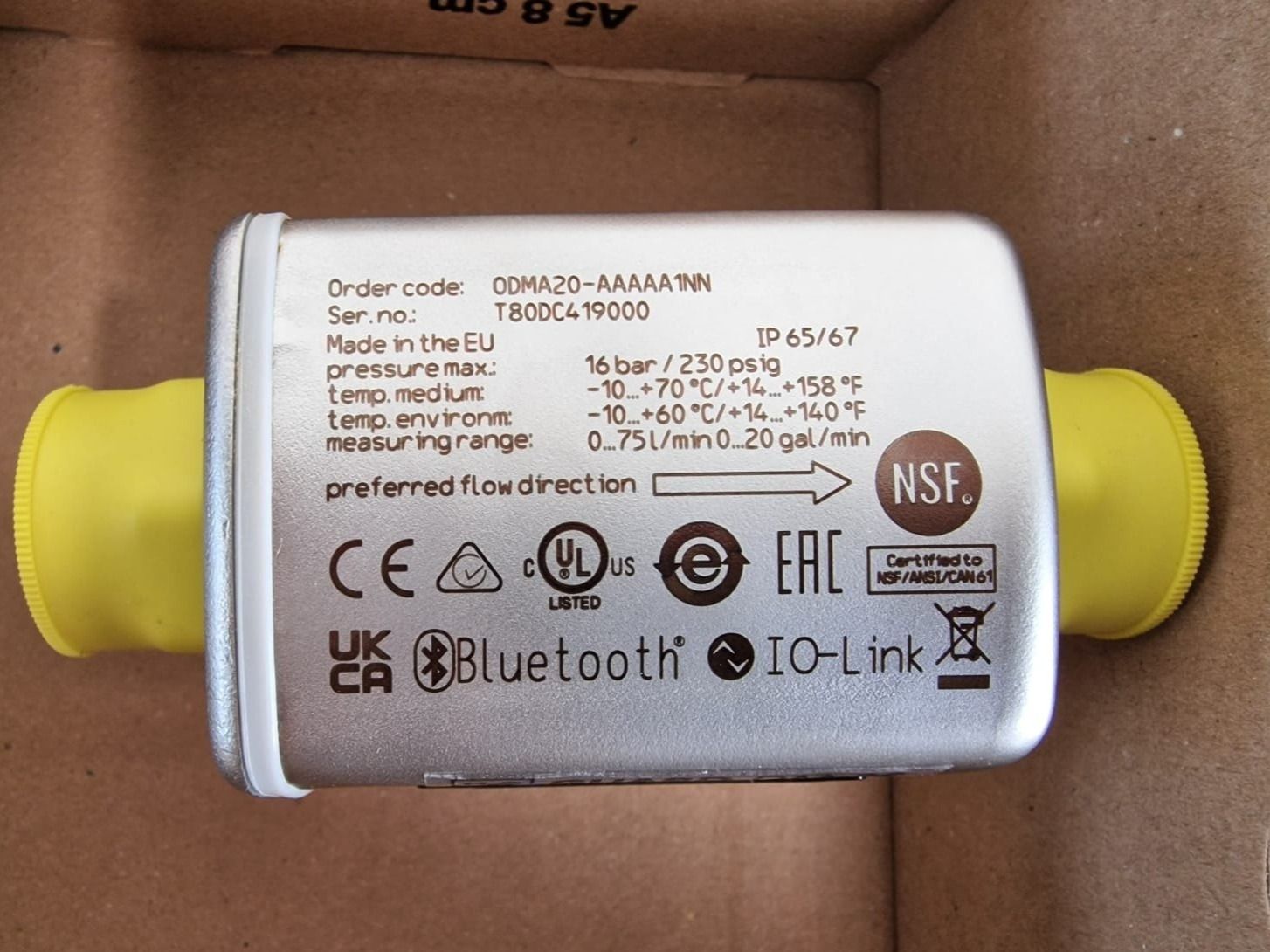 Misurare: Durchfluss Messgerät H2O Guard DM-22 / IO-Link und Bluetooth – Nuovo e nell'imballaggio originale da Bilten venduto da ELYSATOR 4