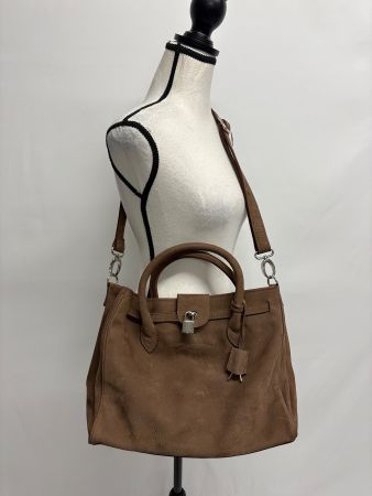 Wildleder Shopper Tasche von Charles et Charlus braun