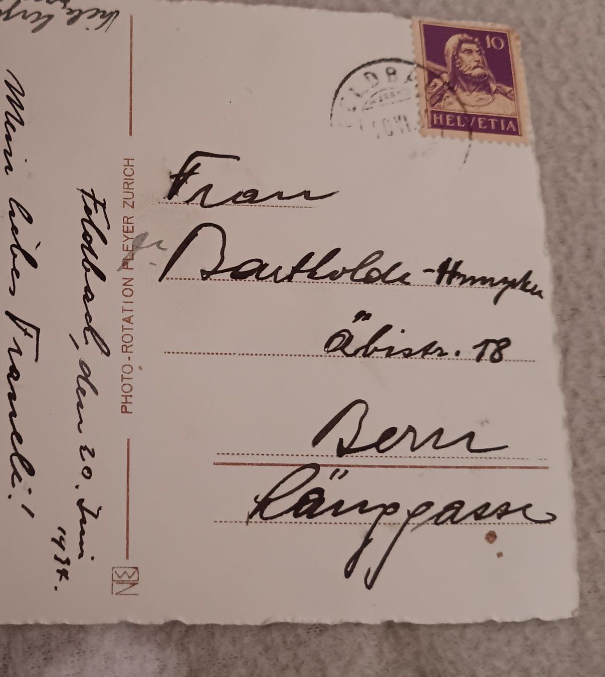 Cartoline postali: Postkarte 1934 – Usato da Rodels venduto da sol_pq169