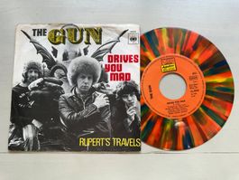 THE GUN super rare Drives you mad coulour vinyl Single 60's
