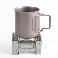 Outdoor Edelstahl Camping kocher Faltbar Holzofen Alkohol