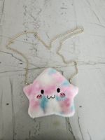 Süsse, flauschige Umhänge-Tasche in Regenbogen-Farben 🌈