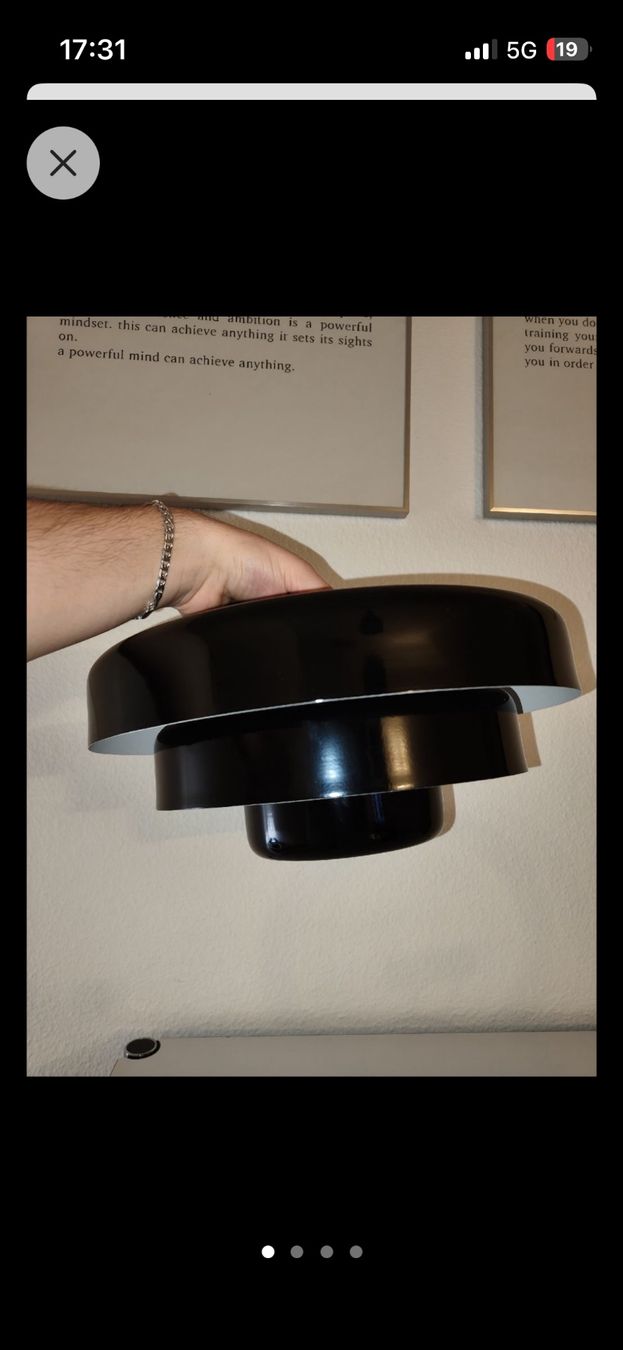 Lampadari & plafoniere: Schwarze Design Lampe, ein echter Hingucker - Neuwertig – Usato da Lausanne venduto da cdimartino