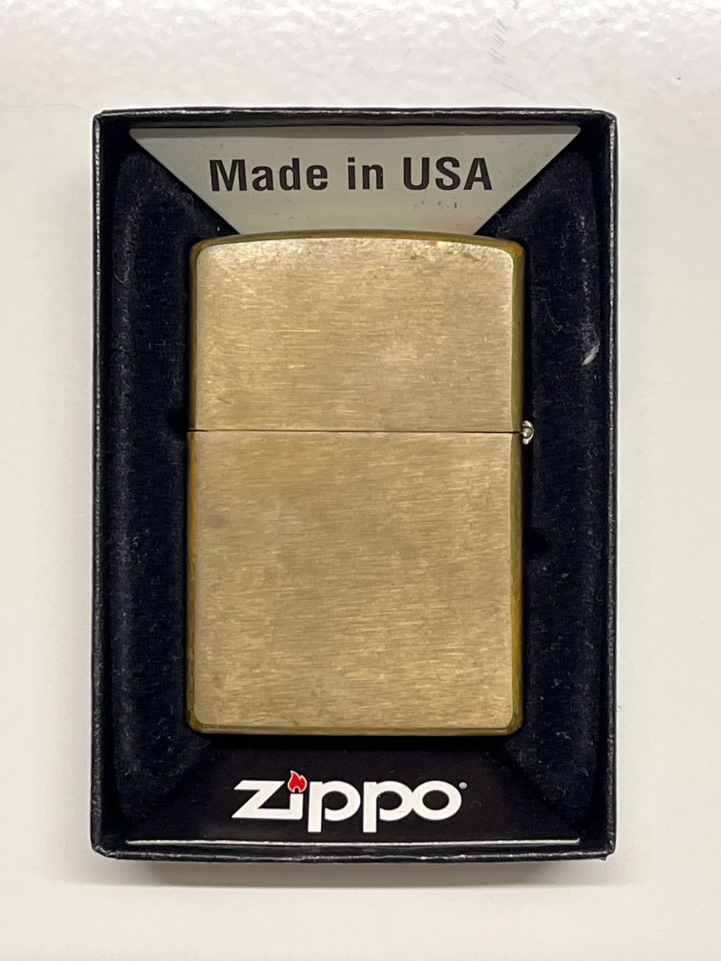 Zippo Briquets: Zippo Feuerzeug Brushed Solid Brass – D'occasion à Zürich par VVintage 1