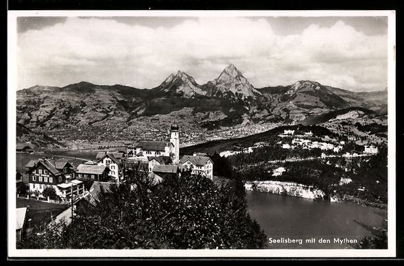 Cartoline postali: AK Seelisberg, Mit den Mythen – Usato da Berlin venduto da bartko-reher