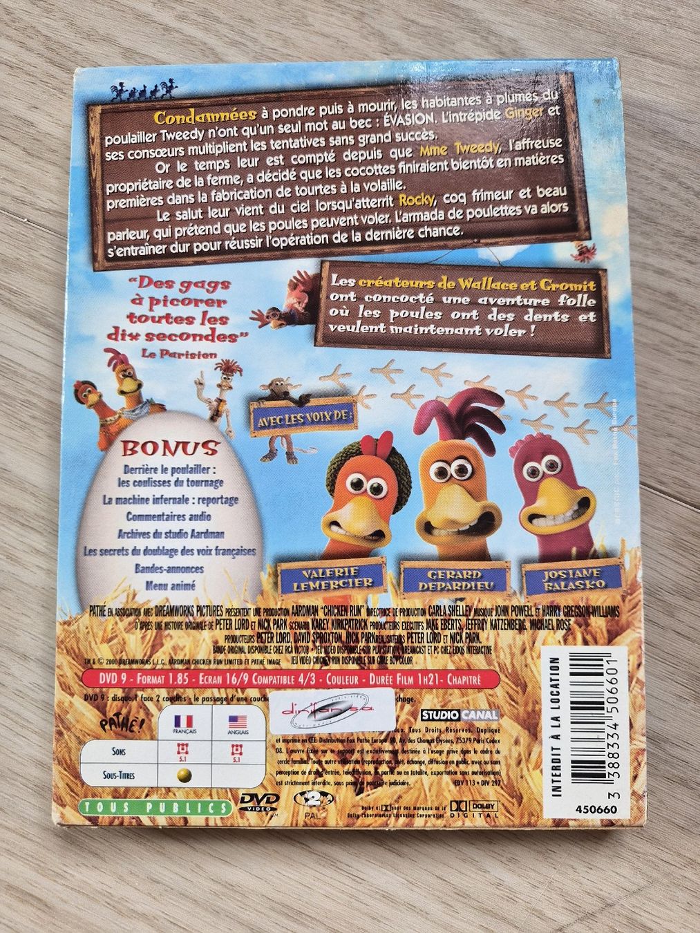Tous les DVDs: DVD Chicken Run édition collector  – D'occasion à La Joux FR par car_ck96 2