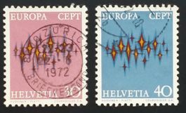 1972 Europamarken 509-510 ʘ gestempelt