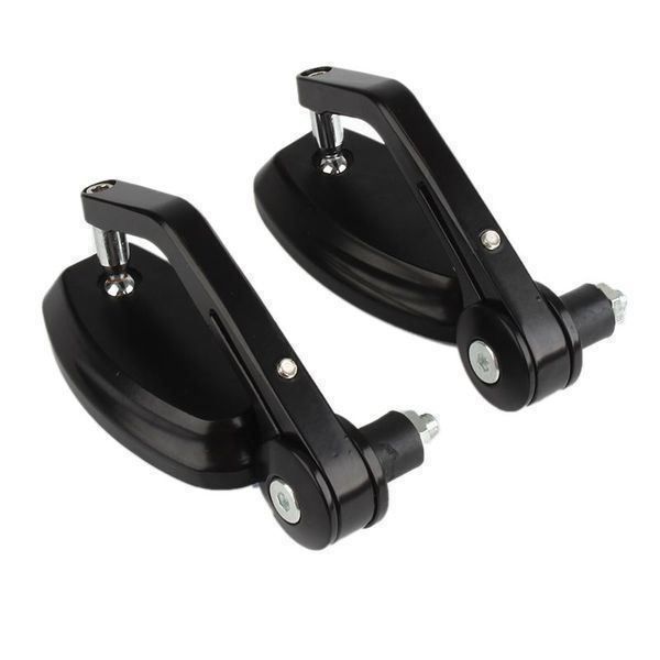 Motorrad Lenkerendenspiegel 7/8 Zoll - Klappbarer Rückspiegel Rauchblau