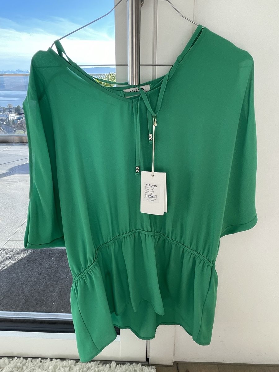 Camicette: NEU Malvin Designer Bluse Gr. 38 – Nuovo e nell'imballaggio originale da Meilen venduto da Golfer04 1