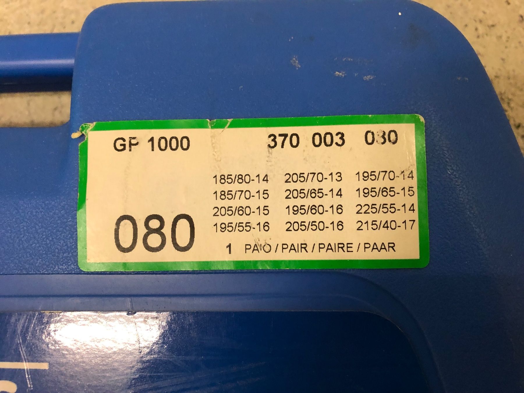 Catene da neve: Schneeketten Gamaparts GP 1000 – Nuovo (secondo la descrizione) da Greifensee venduto da Janusz52 1