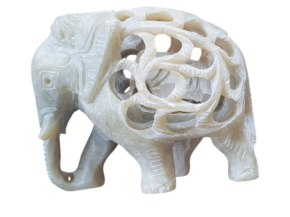 Statuette: antiker Elefant Stein – Usato da Mörschwil venduto da antiksalon21 3