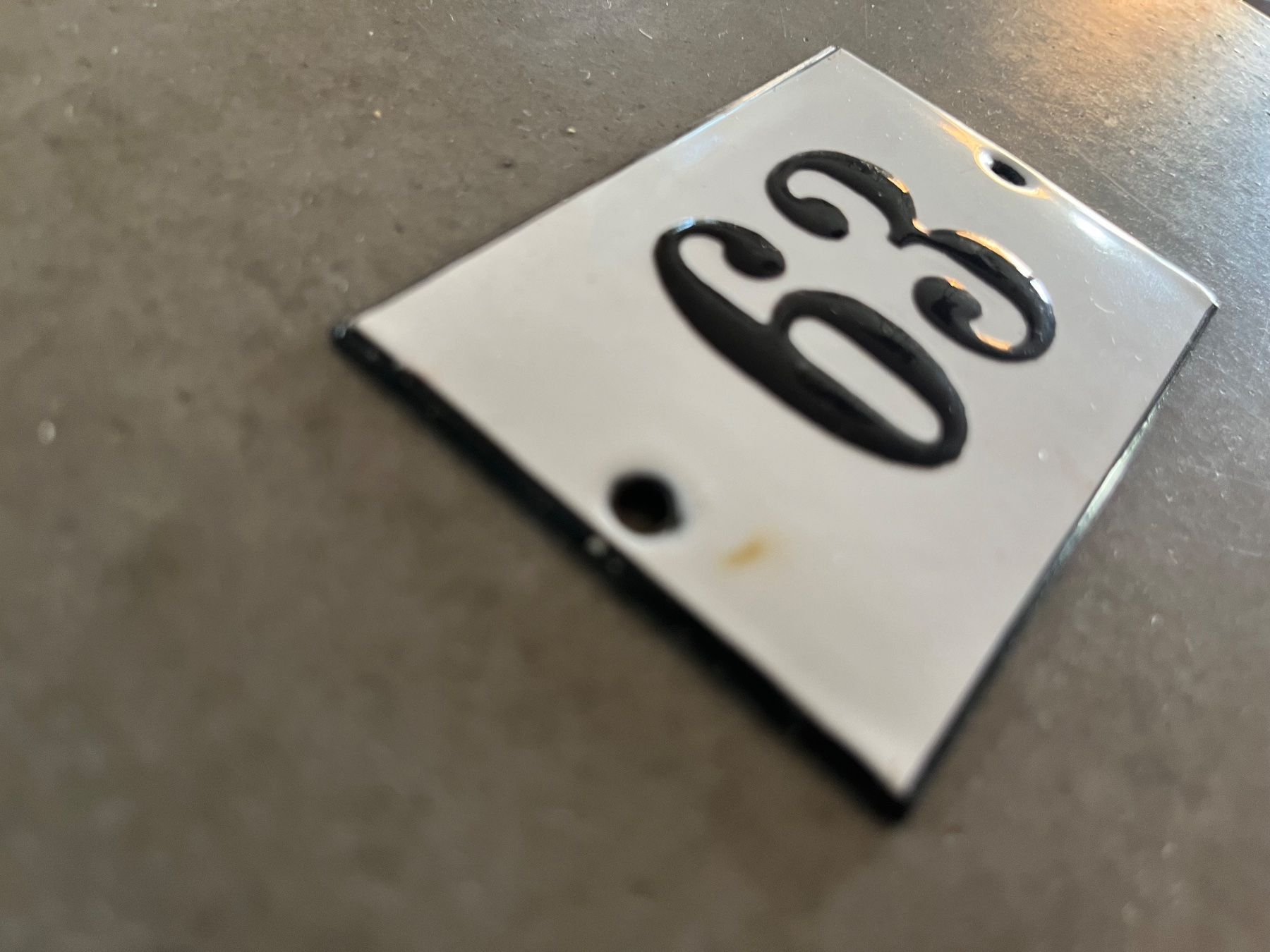 Insegne: Altes Emailschild 63 – Usato da Steffisburg venduto da Reitschel5 2