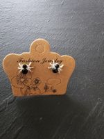 Spinnen Ohrstecker schwarz