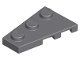Lego Dark Bluish Gray Wedge, Plate 3 x 2 Left 2 Stück