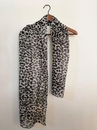 Eleganter Schal mit Leopardenmuster – Vintage