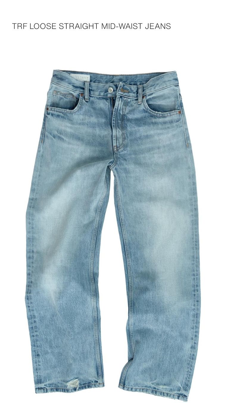 Zara Jeans: Mid waist loose straight Jeans – Usato da Interlaken venduto da NataliiaS