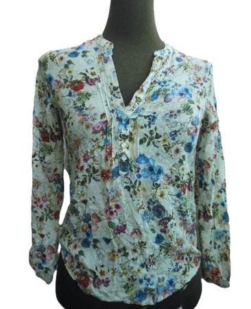 s. Masse Gr. 34 evt. auch 36 leichte Wildblumenbluse Viskose