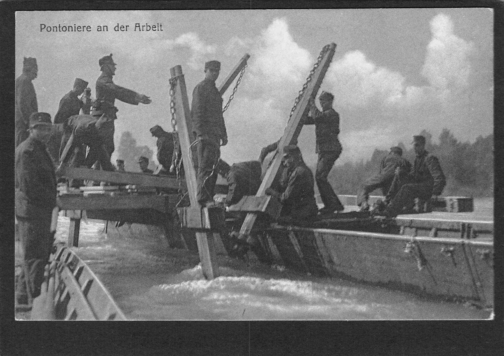 Cartoline postali: AK Pontoniere an der Arbeit – Usato da Reichenburg venduto da ibiza18